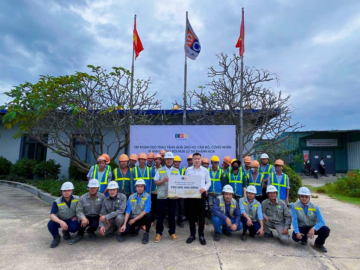 TẬP ĐOÀN CEO CHUNG TAY HỖ TRỢ CÁN BỘ, CÔNG NHÂN TẠI KHÁNH HÒA TRƯỚC ẢNH HƯỞNG MƯA LŨ - Tập đoàn CEO